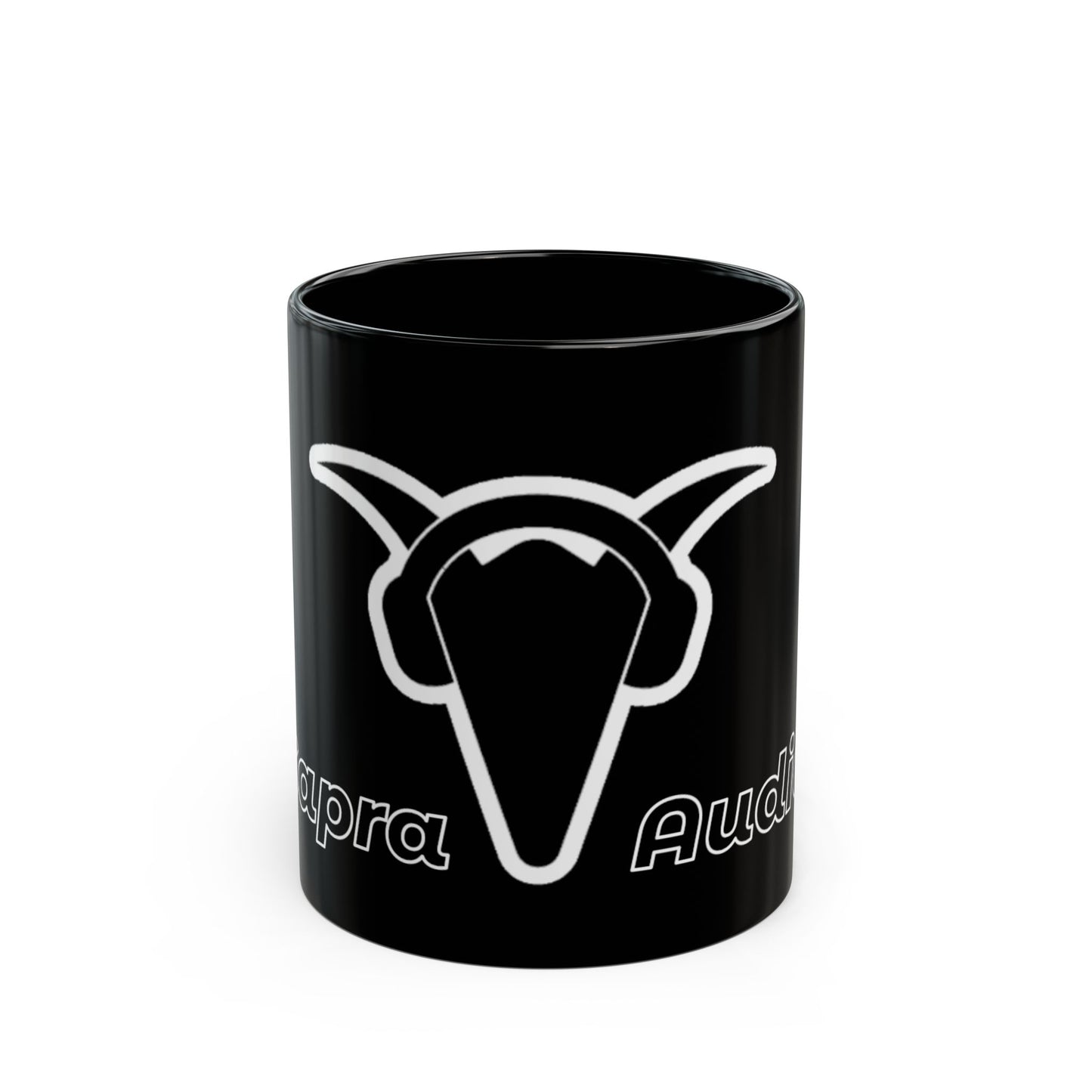 Custom Black Mug - 'Sapra Audio' Creative Design - Perfect Gift for Music Lovers